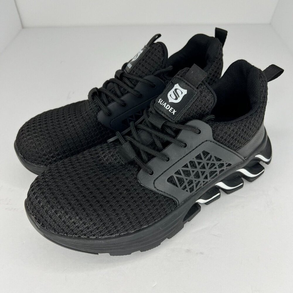 Suadex Mens F18 Black Indestructible Steel Toe Lace Up Size 7 Work Safety Shoes